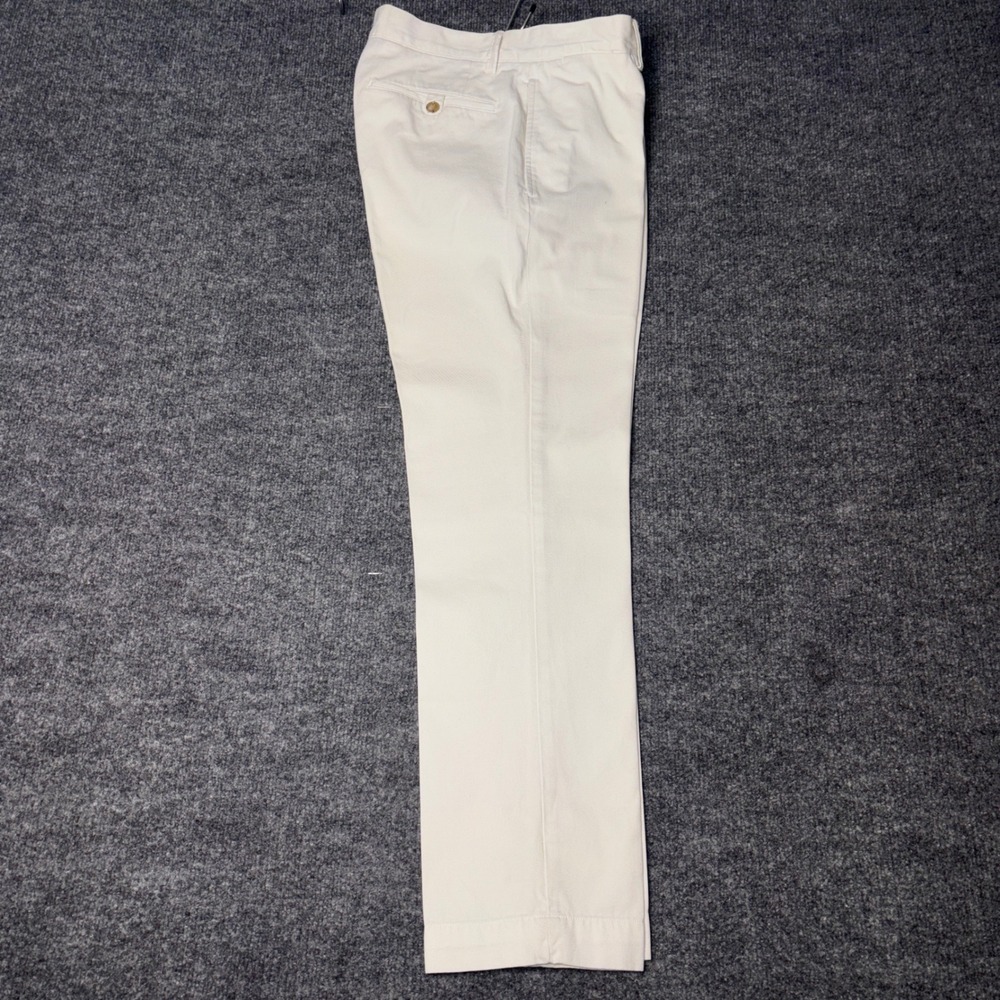 Polo Ralph Lauren Bedford Chino Mens 29/30 White Straight Fit Cotton Twill Pants - Picture 3 of 15